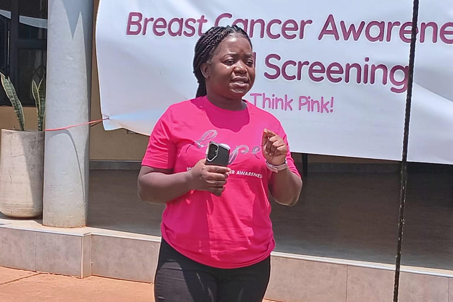 Men too are at risk of breast cancer hence our call for them to visit the hospital whenever they see some unusual signs in their breast- Dr Thokozile Mhango