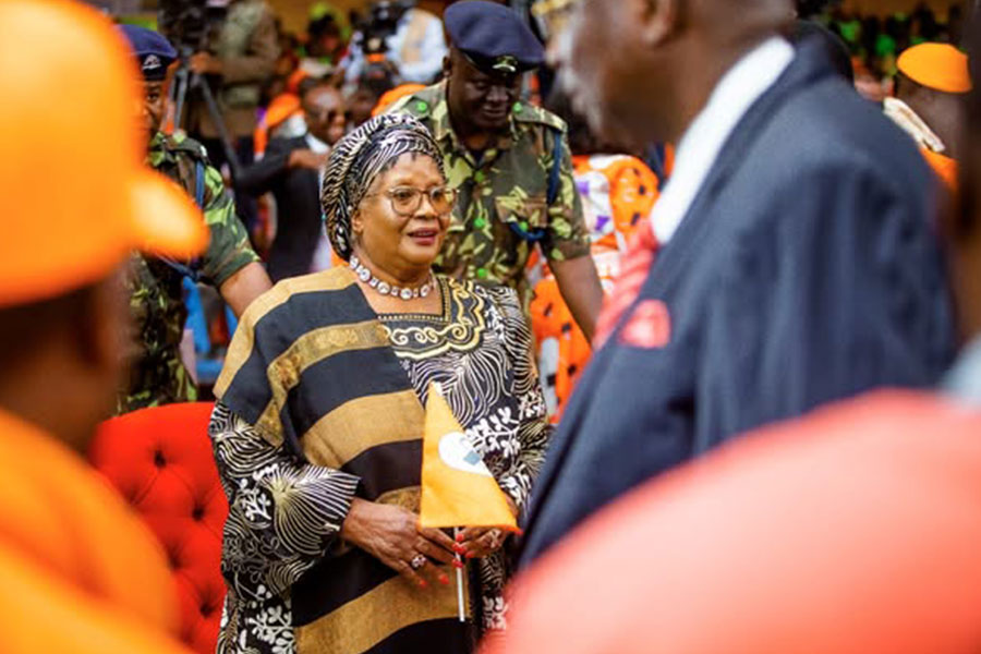 Joyce Banda, the only female presidential candidate out of 20 participants